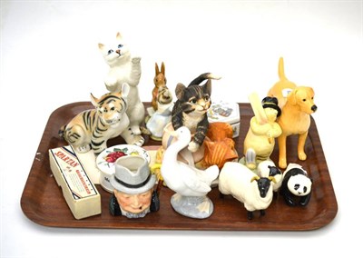 Lot 224 - Various Beswick figures, collector's plates, ornamental china and spoons