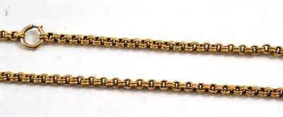 Lot 298 - A fancy link chain, applied plaque '9C'