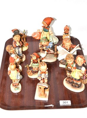 Lot 301 - Eleven assorted Hummel figures