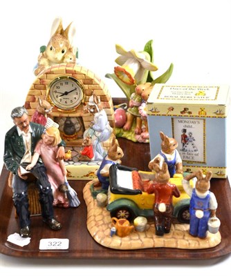 Lot 322 - Royal Doulton Under the Greenwood Tree charger, Royal Doulton Family Time DBGW12 and Just Like...