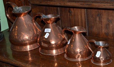 Lot 363 - Four copper measures