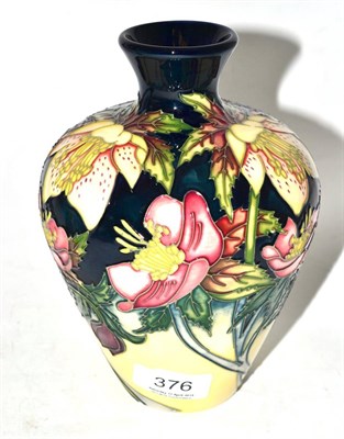 Lot 376 - A modern Moorcroft Ashworth Garden pattern vase, designed by Nicola Slaney, numbered 24/100,...