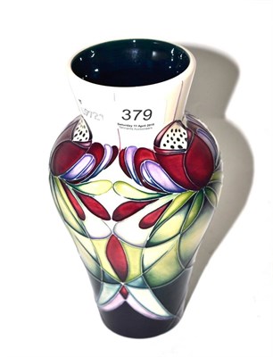 Lot 379 - A modern Moorcroft Gawsworth pattern vase, designed by Nicola Slaney, numbered 5/30, painted...