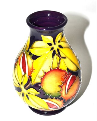 Lot 380 - A modern Moorcroft Endangered Species pattern vase, designed by Kerry Goodwin, numbered 55/60,...