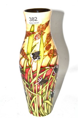 Lot 382 - A modern Moorcroft Savannah pattern vase, designed by Emma Bossons, numbered 2/500, impressed...