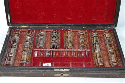 Lot 437 - Cased optician set