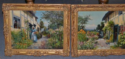 Lot 455 - After Florence Fitzgerald, two oil on canvases