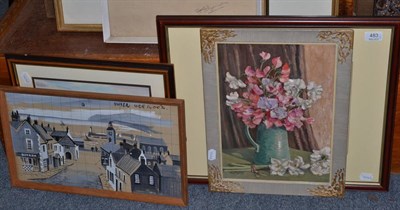 Lot 483 - Chris Fothergill, still life, Eric Sunderland watercolour, another watercolour, William Shone...