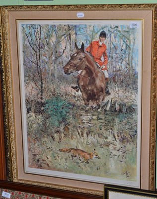 Lot 506 - A signed print 'Michael Lynes'