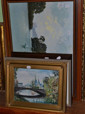 Lot 507 - A collection of decorative prints and a mirror