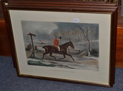 Lot 509 - A set of four framed hunting prints engraved by Hestor after Walsh