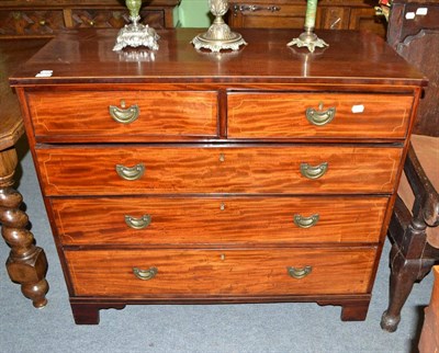 Lot 574 - An Edwardian mahogany chest