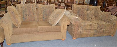 Lot 592 - Two upholstered sofas