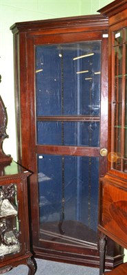 Lot 637 - A mahogany floor standing display cabinet