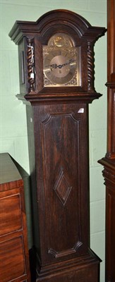 Lot 658 - Small chiming longcase clock