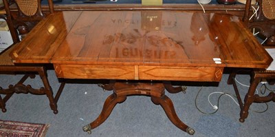 Lot 662 - Regency rosewood pedestal sofa table