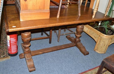 Lot 721 - Oak refectory table