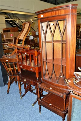 Lot 728 - A large quantity of reproduction furniture including a Canterbury, table and chair, gun...