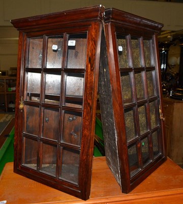 Lot 748 - Three rosewood hanging corner cupboards