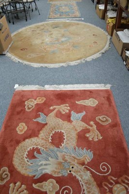 Lot 780 - Four Chinese washed wool rugs