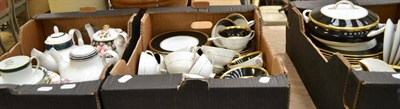 Lot 787 - A Coalport Athlone Brown part tea and dinner service, other tea services etc