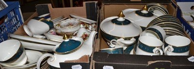 Lot 789 - A Royal Doulton Carlyle part tea and dinner service with two tureens, Royal Albert Old Country...