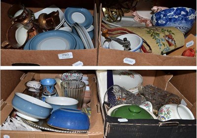 Lot 793 - Ten boxes of assorted decorative and household ceramics, glass and collector's items including...