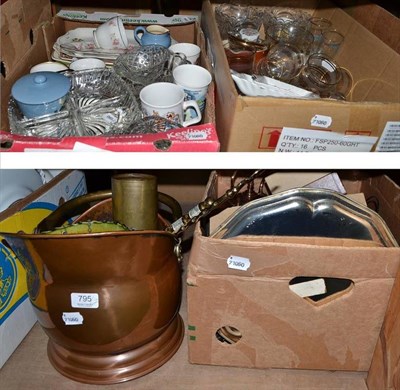 Lot 795 - Mason's pottery, assorted ceramics, pottery, glassware, plated wares, sewing machine, copper...