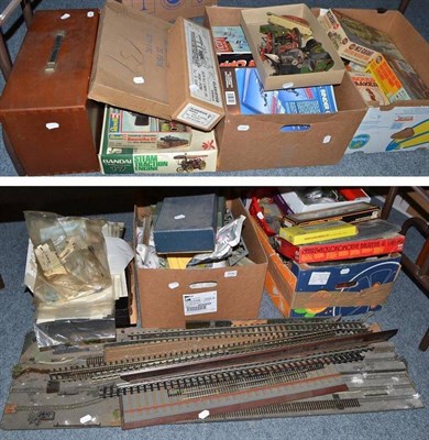 Lot 834 - A large collection of railway related track and accessories OO and O gauge (qty)