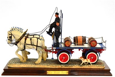 Lot 5043 - Border Fine Arts 'The Gentle Giants' (Tetley's Dray), model No. PJ01 by Ray Ayres, limited...
