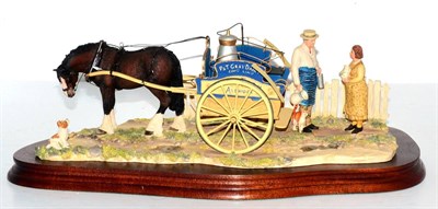 Lot 5055 - Border Fine Arts 'Daily Delivery' (Milkman with Horse-drawn Cart), model No. JH103 by Ray...