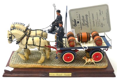 Lot 5056 - Border Fine Arts 'The Gentle Giants' (Tetley's Dray), model No. PJ01 by Ray Ayres, limited...