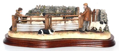 Lot 5060 - Border Fine Arts 'Shedding Lambs', model No. B0769 by Ray Ayres, limited edition 170/1250, on...