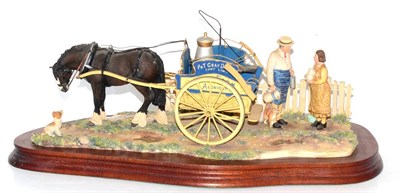 Lot 5062 - Border Fine Arts 'Daily Delivery' (Milkman with horse-drawn cart), model No. JH103 by Ray...