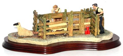 Lot 5064 - Border Fine Arts 'Twice Under' (Sheep Dipping), model No. B0217 by Ray Ayres, limited edition...