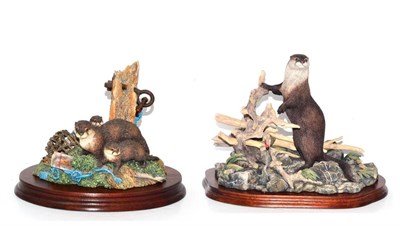 Lot 5067 - Border Fine Arts 'River Sentinel' (Otter), model No. B0362 by Ray Ayres, Millennium limited edition