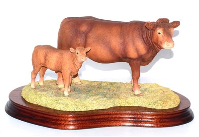 Lot 5072 - Border Fine Arts 'Limousin Cow and Calf', Style One, model No. L157 by Anne Wall, limited...
