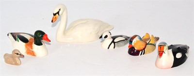 Lot 5097 - Beswick Ducks Comprising: Shelduck, model No. 1527; King Eider Duck, model No. 1521; Mandarin Duck