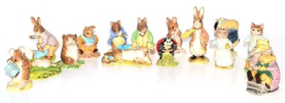 Lot 5113 - Royal Albert Beatrix Potter figures comprising: Timmy Willie Sleeping, P2996; Timmy Willie from...