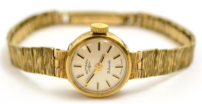 Lot 5199 - A 9ct gold lady's Rotary wristwatch