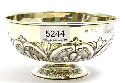 Lot 5244 - Silver pedestal bowl, London 1899, William Hutton & Sons Ltd