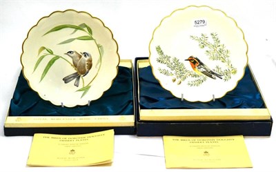 Lot 5279 - Clarice Cliff cache pot, two Royal Worcester Dorothy Doughty plates and two others