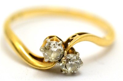 Lot 5360 - Diamond two stone ring