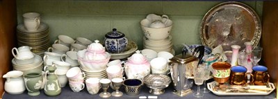 Lot 5370 - Royal Doulton Berkshire tea service, glassware, plated ware, tea sets, Wedgwood, etc