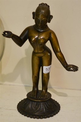 Lot 5377 - Indian bronze figure of a dancer