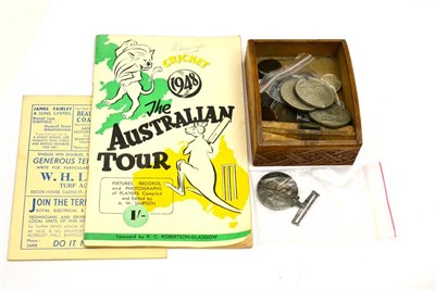 Lot 5418 - Cricket programme - Yorkshire v Australia, June 19th-22nd 1948; 1948 Australian tour brochure;...