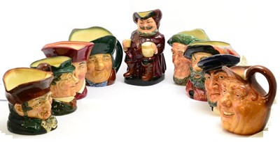 Lot 5438 - A group of nine Royal Doulton Toby jugs