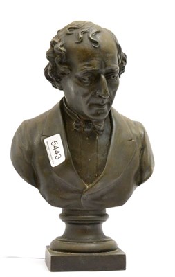 Lot 5443 - Bust of Benjamin Disraeli, circa 1900