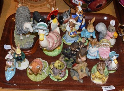 Lot 5449 - A group of Beswick Beatrix Potter and other figures, Border Fine Art and Royal Doulton...