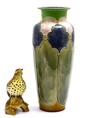 Lot 5462 - A Royal Doulton Slater vase together with a Beswick model of a bird